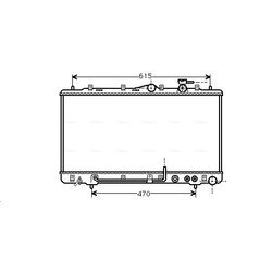 Chladič motora AVA QUALITY COOLING HY2033