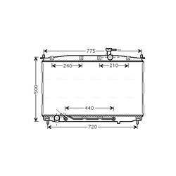 Chladič motora AVA QUALITY COOLING HY2174