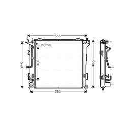 Chladič motora AVA QUALITY COOLING HY2182