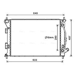 Chladič motora AVA QUALITY COOLING HY2436