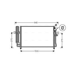 Kondenzátor klimatizácie AVA QUALITY COOLING HY5087D