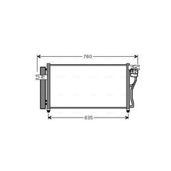 Kondenzátor klimatizácie AVA QUALITY COOLING HY5178D