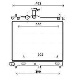 Chladič motora AVA QUALITY COOLING HYA2291