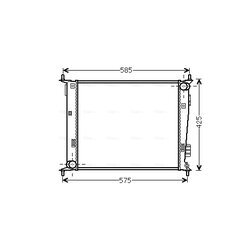 Chladič motora AVA QUALITY COOLING KA2135