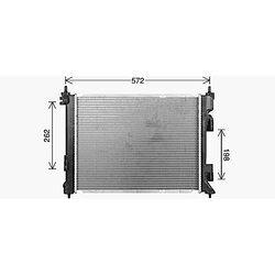 Chladič motora AVA QUALITY COOLING KA2344 - obr. 1