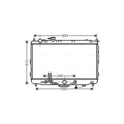 Chladič motora AVA QUALITY COOLING KAA2071