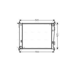 Chladič motora AVA QUALITY COOLING KAA2143