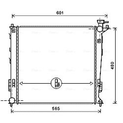 Chladič motora AVA QUALITY COOLING KAA2239