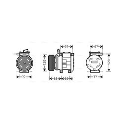 Kompresor klimatizácie AVA QUALITY COOLING KAAK117