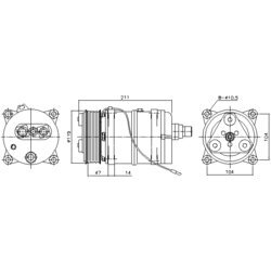 Kompresor klimatizácie AVA QUALITY COOLING MNK164