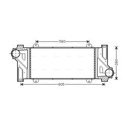 Chladič plniaceho vzduchu AVA QUALITY COOLING MS4448