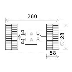 Vnútorný ventilátor AVA QUALITY COOLING MS8645