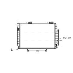 Chladič motora AVA QUALITY COOLING MSA2230