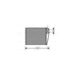 Výmenník tepla vnútorného kúrenia AVA QUALITY COOLING MSA6465