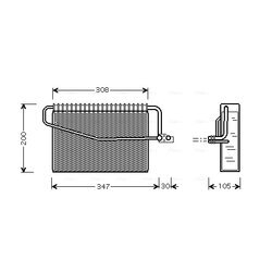 Výparník klimatizácie AVA QUALITY COOLING MSV455