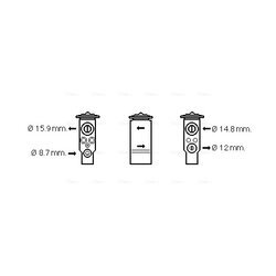 Expanzný ventil klimatizácie AVA QUALITY COOLING MT1253