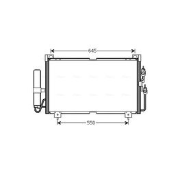 Kondenzátor klimatizácie AVA QUALITY COOLING MT5213D