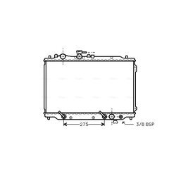 Chladič motora AVA QUALITY COOLING MZ2049