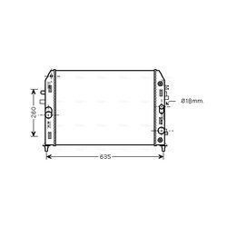 Chladič motora AVA QUALITY COOLING MZ2206