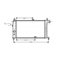 Chladič motora AVA QUALITY COOLING OL2064