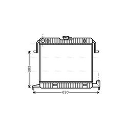 Chladič motora AVA QUALITY COOLING OL2087