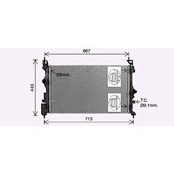 Chladič motora AVA QUALITY COOLING OL2700