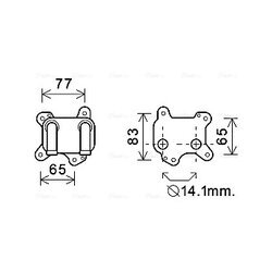 Chladič motorového oleja AVA QUALITY COOLING OL3581