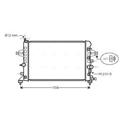 Chladič motora AVA QUALITY COOLING OLA2363