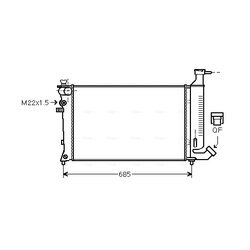 Chladič motora AVA QUALITY COOLING PEA2148