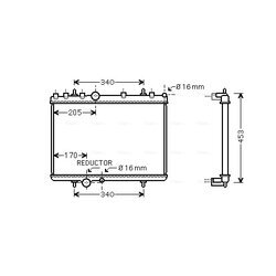 Chladič motora AVA QUALITY COOLING PEA2266