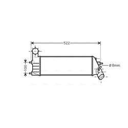 Chladič plniaceho vzduchu AVA QUALITY COOLING PEA4261