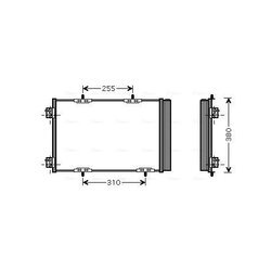 Kondenzátor klimatizácie AVA QUALITY COOLING PEA5291D