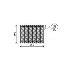 Výparník klimatizácie AVA QUALITY COOLING PEV352