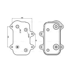 Chladič motorového oleja AVA QUALITY COOLING PR3102