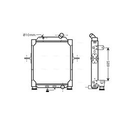 Chladič motora AVA QUALITY COOLING RE2074