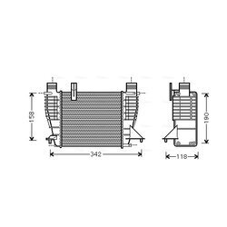 Chladič plniaceho vzduchu AVA QUALITY COOLING RTA4338