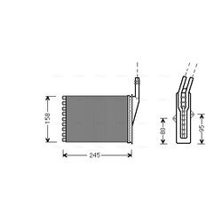 Výmenník tepla vnútorného kúrenia AVA QUALITY COOLING RTA6249