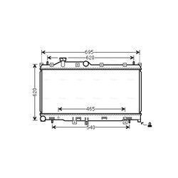 Chladič motora AVA QUALITY COOLING SU2110