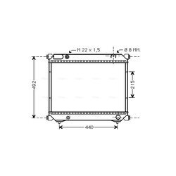 Chladič motora AVA QUALITY COOLING SZA2039