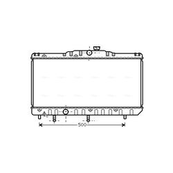 Chladič motora AVA QUALITY COOLING TO2123