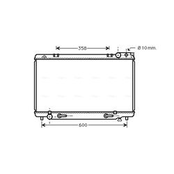 Chladič motora AVA QUALITY COOLING TO2160