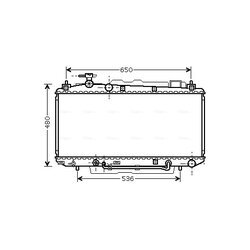 Chladič motora AVA QUALITY COOLING TO2306