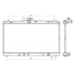 Chladič motora AVA QUALITY COOLING TO2799