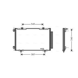 Kondenzátor klimatizácie AVA QUALITY COOLING TO5266D