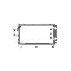 Kondenzátor klimatizácie AVA QUALITY COOLING TO5395D