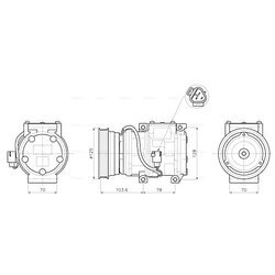 Kompresor klimatizácie AVA QUALITY COOLING TOAK798