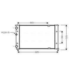 Chladič motora AVA QUALITY COOLING VN2156