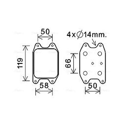 Chladič motorového oleja AVA QUALITY COOLING VN3394