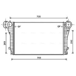 Chladič plniaceho vzduchu AVA QUALITY COOLING VN4319