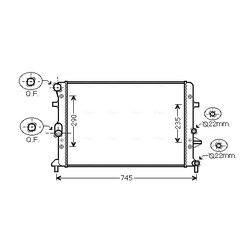 Chladič motora AVA QUALITY COOLING VNA2289